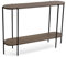 Versa Lizzy Meuble d'Entrée Étroit pour Entrée ou Couloir, Table Console, avec étagère inférieure, Dimensions (H x l x L) 80 x 25 x 110 cm, Bois et métal, Couleur: Marron et Noir