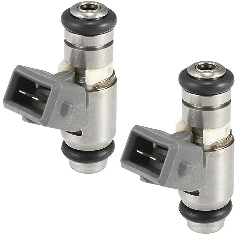 Motoforti 2 Stück Auto Kraftstoffeinspritzer Einspritzdüse Zapfpistole Einspritzventil Adapter Einspritzdüse Einspritzdüsen Einspritzer Ersatz IWP162 Silber Ton