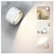 Wandleuchte Innen, Wandlampe mit USB-Ladeanschluss 3 Farbmodi 3 Helligkeitsstufen Led Wandleuchte Innen 360° drehbare Touch Control Wandlampen Kabellose Wandleuchten (1 Stück)