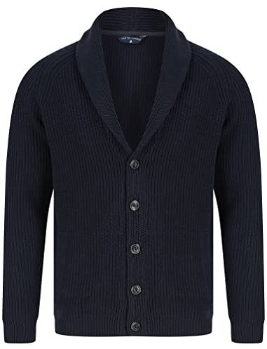 Tokyo Laundry Hatton 2 Soft Knit Shawl Neck Cardigan in Ink L Navy