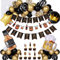 Whiskey Party Dekorationen für Männer, Gold Schwarz Latex Ballons Alter to Perfektion Whiskey Folienballons Happy Birthday Banner für Frauen Geburtstagsdekorationen Aged to Perfection Party Supplies