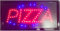 Tableau de plainte panneau d'affichage LED avec inscription Pizza 48 x 25 x 2,5 cm LED colorées clignotantes [Classe énergétique A]…