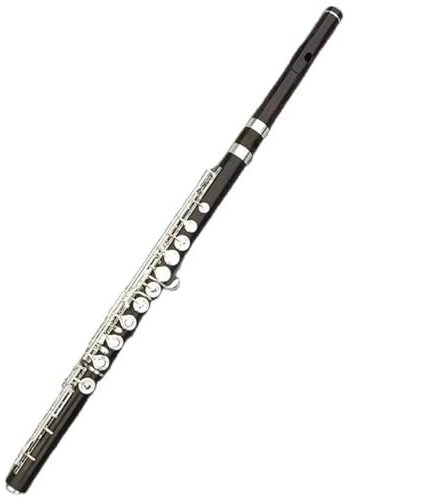 Querflöte Instrument 17-Loch-Flöte Aus Ebenholz Mit Offenen Löchern, C-Ton, Versilbert, E-Klappenflöte Mit Aufbewahrungskoffer