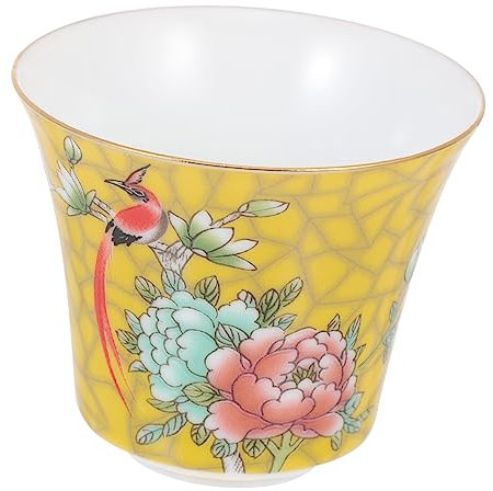 GOOHOCHY Taza de té de esmalte decoración taza de té decorativa taza de te de ceramica antigua taza de té antigua tetera antigua elegante Decorar copa maestra antiguo juego de té cerámica