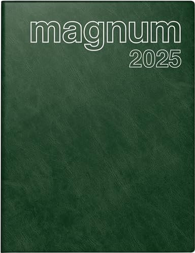 rido/idé Buchkalender Mod. magnum 2025 | 183×240 mm, Kunststoff, dunkelgrün