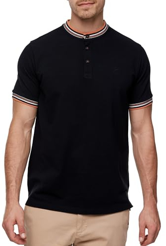 Indicode Herren INOdell T-Shirt mit Rundhals-Ausschnitt aus Baumwolle | Herrenshirt Sommershirt Black, XL