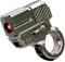 Launcher Model Ring One-Click Eject Dekompression Fidget Ring mit 20 Soft Bullets (Schwarz)