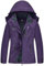 DCmount veste imperméable femme coupe vent veste de pluie à capuche softshell de randonnée anti-pluie