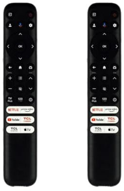 (2 Pack) New Replacement Remote for TCL-Google-TV-Remote,RC813 Without Voice Compatible with TCL Q6/Q7/QM8/S3/S4 Series