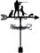 SUPERDANT Jagd Wetterhahn Jagd Und Hunde Wetterfahne Weather Vane Aus Metall Mit Tiermotiv Wetterfahnen Aus Metall Garten Wetterfahnen Windrichtung Für Die Dachmontage Scheunen Schuppen Außendekor