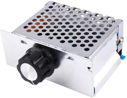 Uonlytech 4000w Scr Elektronischer Spannungsregler 220v Thermostat Motorsteuerung Hitzebeständig für Elektroöfen Lampen Kleinmotoren