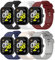 Meliya 6 Piezas Correas para Xiaomi Redmi Watch 5/Redmi Watch 4 Correas,Silicona Pulseras de Repuesto para Xiaomi Mi Band 9 Pro/8 Pro Mujer Hombre