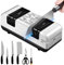 4 In 1 Electric Knife Sharpener Grinding Stone with Rough & Fine Grinding, Professional Knife Sharpening System for Straight Edge Knives, Screwdrivers, Scissors, Home Kitchen Use