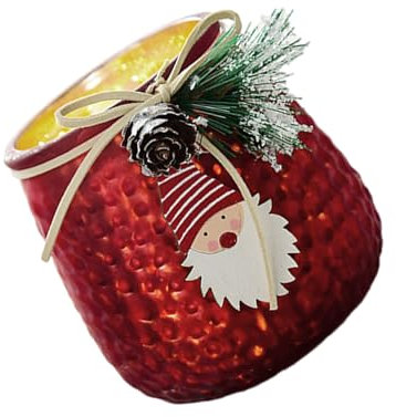 Limtula Candele per Le Vacanze Invernali con Pino da Neve Disegni Candele in Vetro Candele per Accessori per Le FESTIVITÀ per Le Vacanze