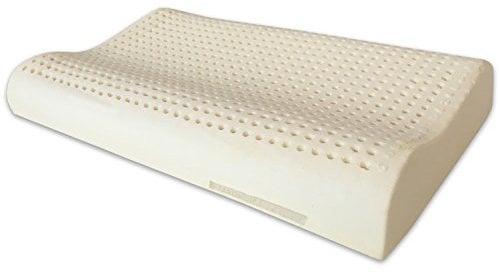 Marcapiuma - Kissen aus Naturlatex Modell Doppelwelle - Kopfkissen Latex gelocht Ultra atmungsaktiv Erholung natürlich und gesund - Höchster Komfort Ergonomisch antibakteriell - 100% Made in Italy