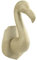 Décopatch MA028C Trophäe Flamingo (aus Pappmaché zum Verzieren und Personalisieren, 19,5 x 16,3 x 35 cm, ideal für Ihre Hausdeko) 1 Stück kartonbraun