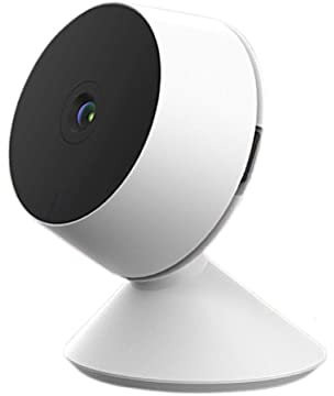 Homcloud 8S Mini Videocamera Smart Wi-Fi da interno, Telecamera 1080p Full HD, Rilevazione Movimento, Visione Notturna e Audio, Compatibile con Alexa e Google