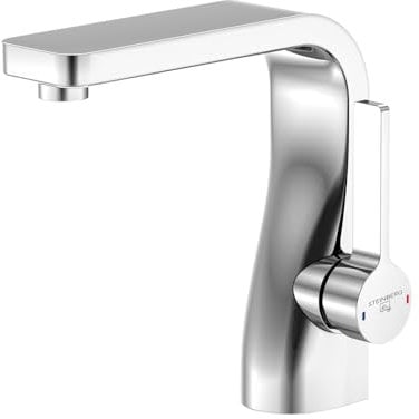 Steinberg Serie 230 Waschtisch-Einhebelmischerbatterie mit Keramikkartusche, mit Ablaufgarnitur 1 1/4, Chrom - 2301000