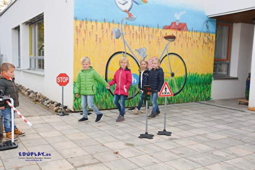 EDUPLAY Verkehrsschilder 8-TLG. Spielzeug zur Verkehrserziehung