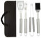 TAINO Grillbesteck-Set 5-teilig Edelstahl Tragetasche Grillzubehör BBQ-Zubehör Accessoire Camping