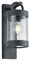 Britalia Anthracite Grey Outdoor Vintage Down Lantern Wall Light with Integrated Dusk Til Dawn Photocell Sensor | 1 x E27 Lamp Bulb Required (Not Included) | IP44 Exterior Rated | Garden & Patio