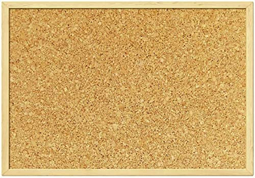 Pinnwände Korktafel KORKPLATTE HOLZ + PINS verschiedene Größen (40x60cm)