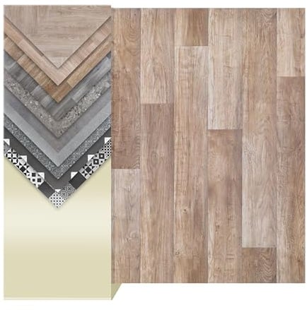 Primaflor PVC Bodenbelag Meterware TACUTO - Eiche Chalet, 2,00m x 6,50m, Vinyl-Boden in Holzoptik für Küche, Wohn- und Badezimmer, Hochwertige Auslegware, Anti-Rutsch Oberfläche