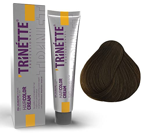 TRINETTE Hair Color Cream | Haarfarbe Creme | Coloration Creme für Profi | 100ml (No 7.0)