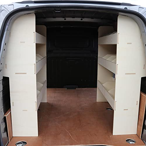 Vanify - Kompatibel mit Citroen BERLINGO L2 (XL) 2019+ Fahrzeugeinrichtung Fahrzeugregale, doppelte Regale hinten