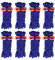Smithok 8 Pack 4mm Guy Lines Ultralight Tent Cords with Aluminum Adjuster Tensioner Outdoor Camping Guylines Ropes for Tent Tarp,Climbing,Hiking Backpacking (Blue)