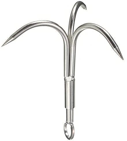 Survival Grappling Steel Hook Rock Climbing Carabiner Sal Claw H6T4 Outdoor