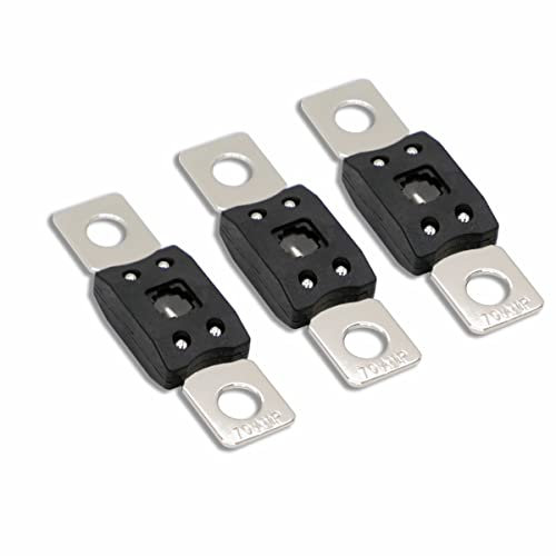 Kofelec Mega Hochstromsicherung, ANM 70A Amp, bis 58V DC, Verwendung für Autos LKW Busse oder Audiosysteme, Pack von 3 (70A)