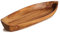 CAMLOT Vassoio da portata a forma di barca fortunata, in legno massello di acacia, per servire dessert, frutta, snack e frutti di mare o ornamento per la casa, vassoio per chiavi, ciotola decorativa