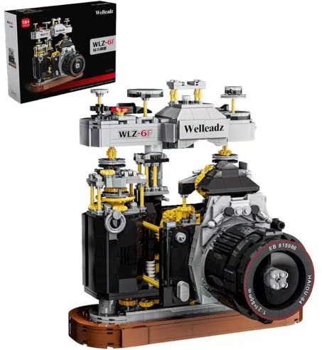 Technic Camera Building Kit, 1027 Pcs Retro Camera Building Set, Camera Educational Construction Kit for Kids Adult,MOC Classic Retro Camera Bricks Kit, Not Compatible with Major Brand