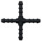 1, 2, 3, 5 oder 10 Stück Kreuz Schlauchverbinder 4 x 4 x 4 x 4 mm PA GF30 Kreuz Verbinder (1)