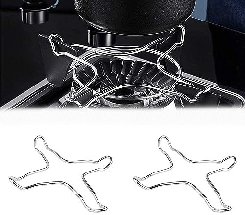 2 Piezas Soporte para Cocina de Gas Anillo de Soporte para Estufa de Gas, Soporte Cocina Gas Hierro, Reductor Gas, para Cocinas, Cafeteras, Hornos, Estufas de Gas y Estufas de Camping