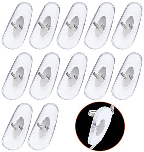 Betterun Transparente weiche Silikon-Ersatz-Nasenpads für Ray-Ban Aviator RB3025/RB3026/RB3030/RB3211/RB3362/RB3445/RB4175, Transparent, 6 Paar, Silber, Einheitsgröße