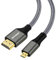 SOEYBAE Cavo Micro HDMI to HDMI 5M,supporto 3D/4K 1080p 4K@60Hz Compatibile Canon, Nikon, Sony, Panasonic Fotocamere, Videocamera, Laptop