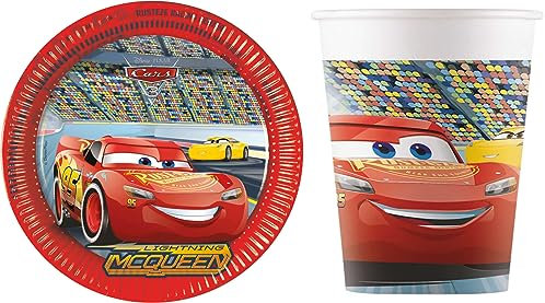 16-tlg. Set Kindergeburtstag Party Feier Fete Deko Motto Cars
