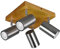 lightling modern Deckenleuchte Julie, 4-flammiger Spotbalken, drehbar und schwenkbar, Deckenspot Spot Strahler Spotleiste, Holz & nickel Metall, 4 x GU10 max. 35W, 22 x 22 cm