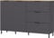 Germania Sideboard 1475-549 GW-California, in Graphit/Navarra-Eiche-Nb., mit Zwei Türen, 151 x 98 x 40 cm (BxHxT)