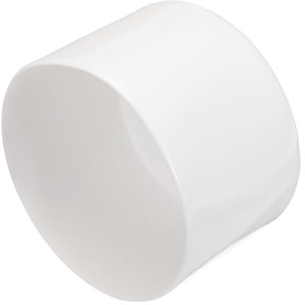QUARKZMAN 2 Stück Gummikappen 75 mm Gummi Endkappe Rund Schutzkappen Pfostenkappe Abdeckkappen Zaunpfosten Endspitze Kappen für Rohr Gartenstühle Tischbeine Möbelfüße Gleiter, Weiß
