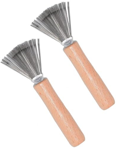 YOCDNOV Lot de 2 nettoyants de Brosse à Cheveux- Brosse de Nettoyage, Mini Brosse à Cheveux, Brosse de Nettoyage pour Nettoyer Les Brosses,Peignes,Tapis De Bain