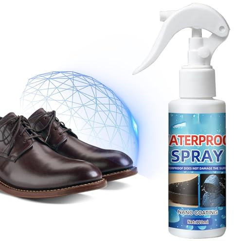 Nkmujil Waterproofing Spray for Boots | Fabric Water Shield Spray | Rain & Stain Waterproof Shoe Spray, Nano Protection Shoe Spray Outdoor Boots Waterproof Spray 120ml Shoe Protection, 120ml, Refer to