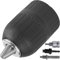 EATBALE Bohrfutter Adapter Kit, 2-13mm 1/2-20UNF Schlüsselloses Schnellspannbohrfutter, Sechskant-Steckschlüsseleinsatz, SDS-Plus 1/2-Vierkant-Innengewinde-Adapter für Handbohrmaschinen (4 Stück)