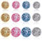 12pcs Disco Ball Iron on Patches, Bling Ball Iron on Hat Patches Applique Music Party Sew on Patches Colorful Decorative Embroidered Patches for Clothes Jeans Backpacks Hats Vests Bags