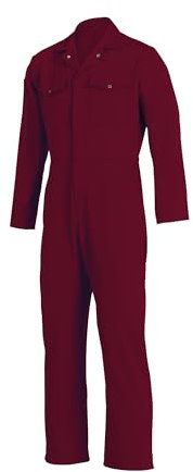 Alexandra | Unisex Essential Coveralls | Workwear | Overalls/Dungarees | Protective Clothing | Decorating Essentials | Burgundy | Size S | Regular