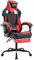SUKIDA Ergonomischer Gaming-Stuhl mit Fußstütze, Racing Gaming Chair Kopfstütze, Gaming Stuhl Verstellbarer, Computerstuhl Höhenverstellbar Lendenwirbelstütze für Homeoffice und Gaming rot