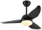 Ventilatore da Soffitto con Luce LED 36 3 Pale, 6 Velocità + 3 Temperature Luce, Motore DC Super Silenzioso, Timer con Telecomando, Funzione Inverso Estate/Inverno - Per Camera da Letto/Soggiorno