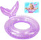 Aufblasbarer Schwimmring 70cm, Meerjungfrau Schwimmreifen, PVC Schwimmring Kinder, Schwimmreifen Luftmatratze für Pool, Strand und Kinder (Lila)